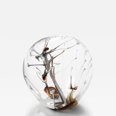 Peter Bramhall Peter Bramhall Glass Orb Sculpture 1985