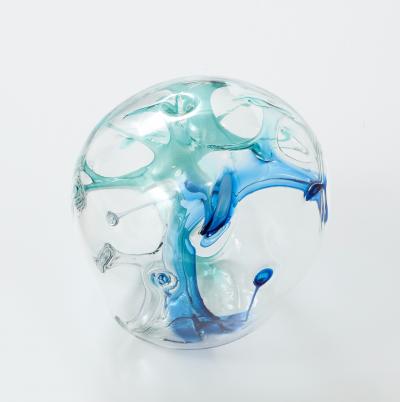 Peter Bramhall Peter Bramhall Glass Orb Sculpture signed and date 