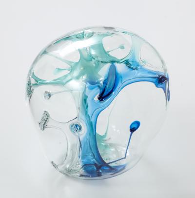 Peter Bramhall Peter Bramhall Glass Orb Sculpture signed and date 