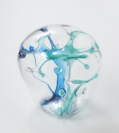 Peter Bramhall Peter Bramhall Glass Orb Sculpture signed and date 