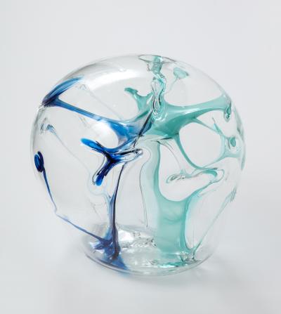 Peter Bramhall Peter Bramhall Glass Orb Sculpture signed and date 