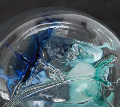 Peter Bramhall Peter Bramhall Glass Orb Sculpture signed and date 