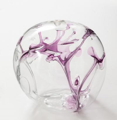 Peter Bramhall Peter Bramhall Violet Clear Glass Orb
