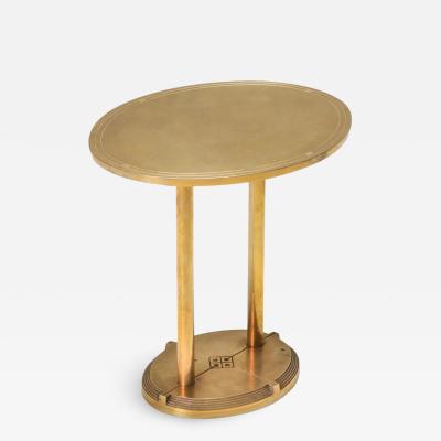 Peter Ghyczy Brass Cast Side Table by Peter Ghyczy 1980s