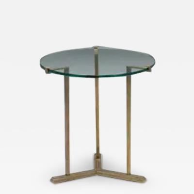 Peter Ghyczy Side Table by Peter Ghyczy in Brass and Glass Netherlands 1970s