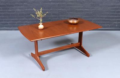 Peter Hayward Mid Century Modern Butterfly Leaf Dining Table by Peter Hayward