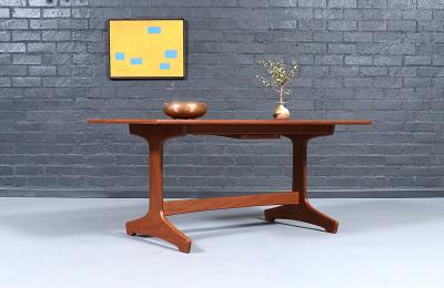 Peter Hayward Mid Century Modern Butterfly Leaf Dining Table by Peter Hayward