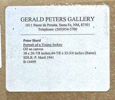 Peter Hurd Portrait of a Young Jockey by Peter Hurd American 1904 1984 