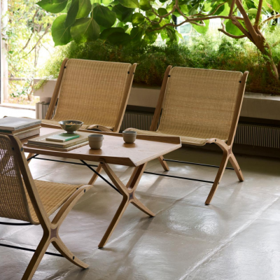 Peter Hvidt Orla M lgaard Nielsen Hvidt M lgaard X HM13 Coffee Table for Tradition in Lacquered Oak Walnut