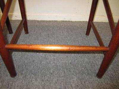 Peter Hvidt Orla M lgaard Nielsen Pair of Hvidt Molgaard Teak Dining Chairs Mid century Danish Modern