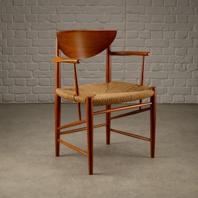 Peter Hvidt Orla M lgaard Nielsen Set of 10 Model 317 316 Dining Chairs and Stools by Hvidt and M lgaard Nielsen