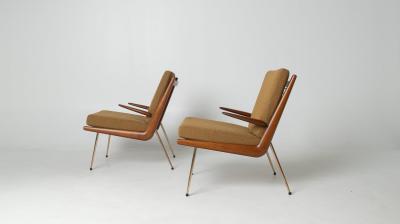 Peter Hvidt Pair of Boomrange Chairs by Peter Hvidt