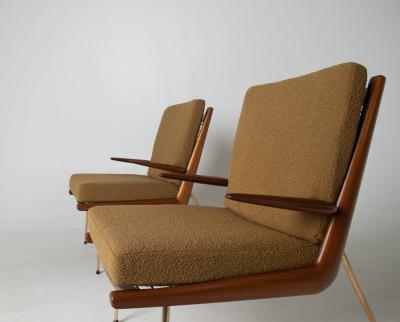 Peter Hvidt Pair of Boomrange Chairs by Peter Hvidt