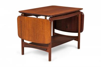 Peter Hvidt Peter Hvidt DanishDrop Leaf Teak End Side Tables