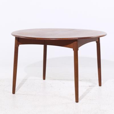Peter Hvidt Peter Hvidt Style Mid Century Danish Teak Expanding Dining Table with 2 Leaves