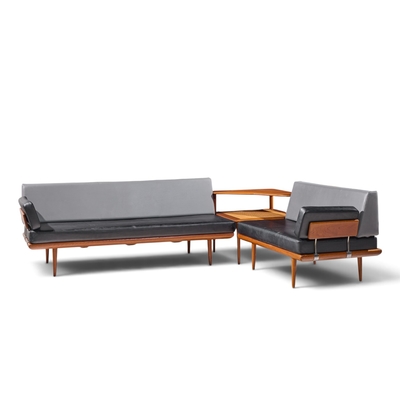 Peter Hvidt Peter Hvidt for France S ns Minerva Danish Teak Three Piece Sectional Sofa