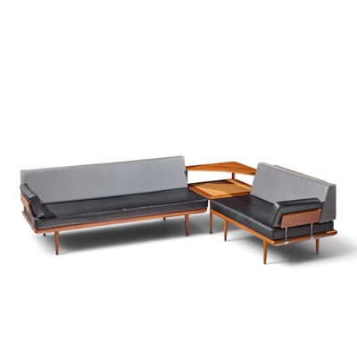 Peter Hvidt Peter Hvidt for France S ns Minerva Danish Teak Three Piece Sectional Sofa