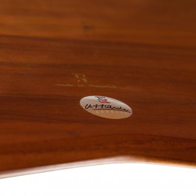 Peter Hvidt Peter Hvidt for France and Son Mid Century Danish Teak and Rattan Corner Table