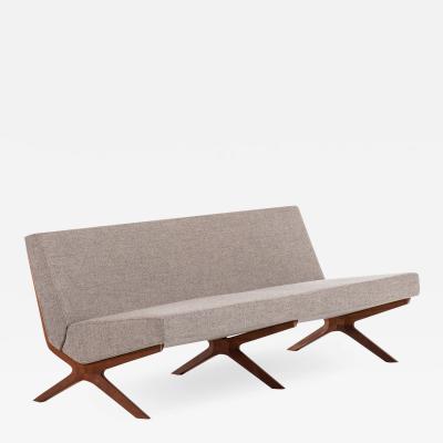 Peter Hvidt Sofa Model 700 Silverline Produced by France S n