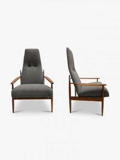 Peter Hvidt TALL DANISH LOUNGE CHAIRS