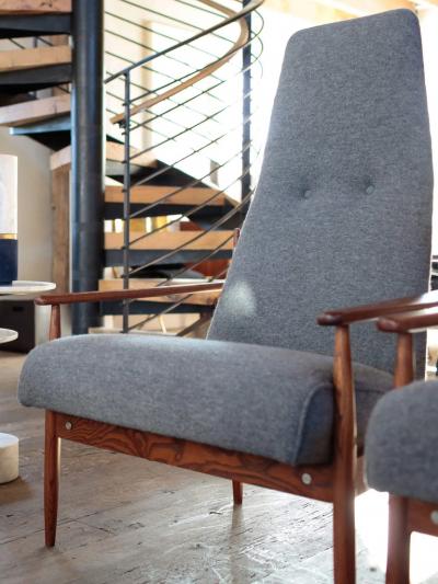 Peter Hvidt TALL DANISH LOUNGE CHAIRS