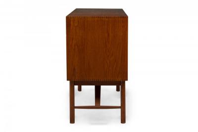 Peter Hvidt for S borg M bler Danish Mid Century Teak Cabinet with Small Tambour