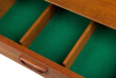 Peter Hvidt for S borg M bler Danish Mid Century Teak Cabinet with Small Tambour