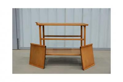 Peter Kraft Brazilian Modern Bar Cart in Hardwood by Peter Kraft 1960s