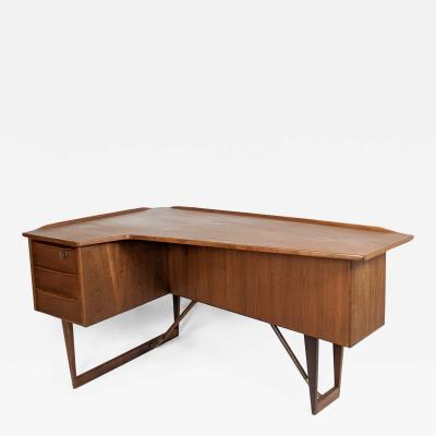 Peter L vig Nielsen Peter Lovig Nielsen BOOMERANG DESK HEDENSTED MOBELFABRIK EDITION PETER L VIG NIELSEN 1956 