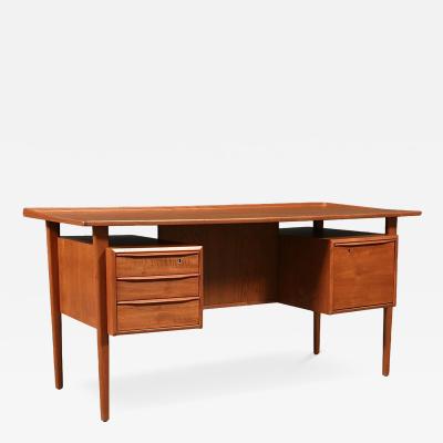 Peter L vig Nielsen Peter Lovig Nielsen Danish Modern Floating Top Desk by Peter Lovig Nielsen