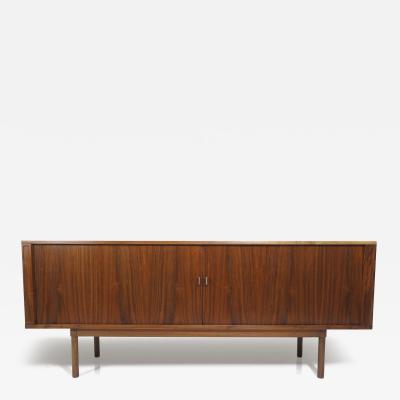 Peter L vig Nielsen Peter Lovig Nielsen Mid century Peter Lovig Nielsen Walnut Tambour Door Credenza