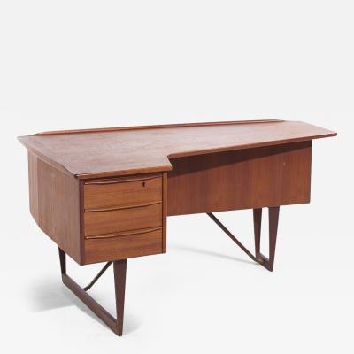 Peter L vig Nielsen Peter Lovig Nielsen Peter Lovig Mid Century Danish Teak Boomerang Desk