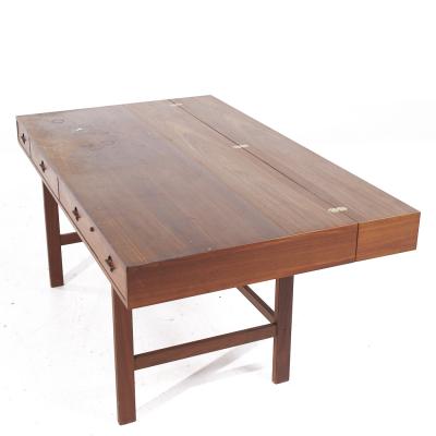 Peter L vig Nielsen Peter Lovig Nielsen Peter Lovig Mid Century Danish Teak Flip Top Desk