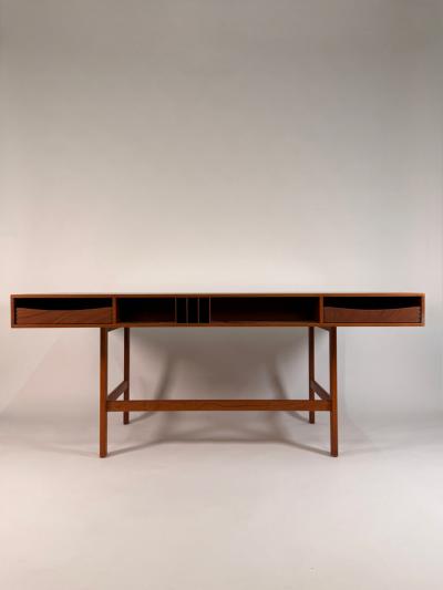 Peter L vig Nielsen Peter Lovig Nielsen Peter Lovig Mid Century Danish Teak Flip Top Desk