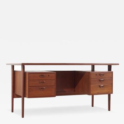 Peter L vig Nielsen Peter Lovig Nielsen Peter Lovig Mid Century Teak Executive Desk