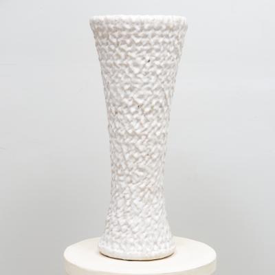 Peter Lane Pair of Bespoke Ceramic Cuneiform Up Light Lamps