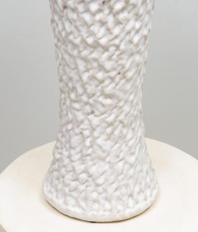 Peter Lane Pair of Bespoke Ceramic Cuneiform Up Light Lamps