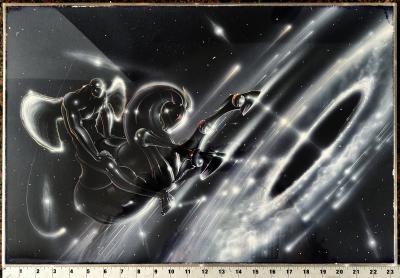 Peter Lloyd Tron Artist 70s Sci Fi Art Whats New in the Universe Original Art 1978