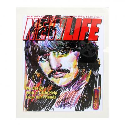 Peter Max Ringo Starr by Peter Max for the Cover of New Life