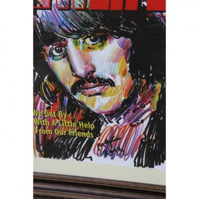Peter Max Ringo Starr by Peter Max for the Cover of New Life