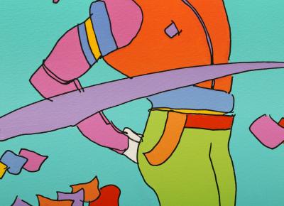 Peter Max Running Man