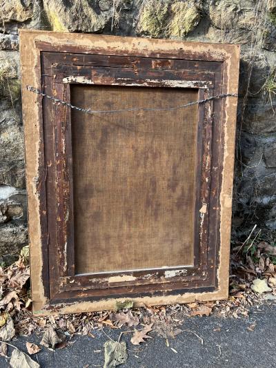 Peter Paul Rubens OLD MASTER WOMAN READING BOOK WITH COW DONKEY FOLLOWER OF RUBENS PAINTING