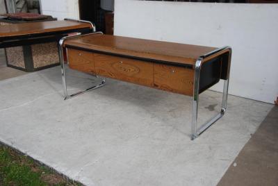 Peter Protzman Peter Protzmann Zebrawood and Chrome Credenza for Herman Miller