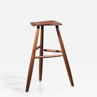 Peter Resnik Peter Resnik studio bar stool with elegant freeform seat USA