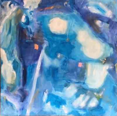 Peter Rossiter Blue Abstract