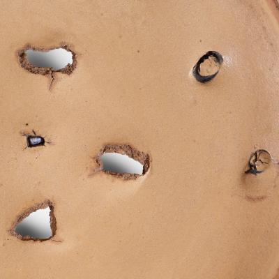 Peter Voulkos Charger with Porcelain Piercings