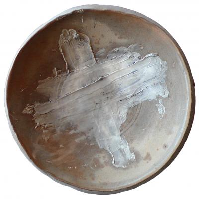 Peter Voulkos Large Footed Charger by Peter Voulkos