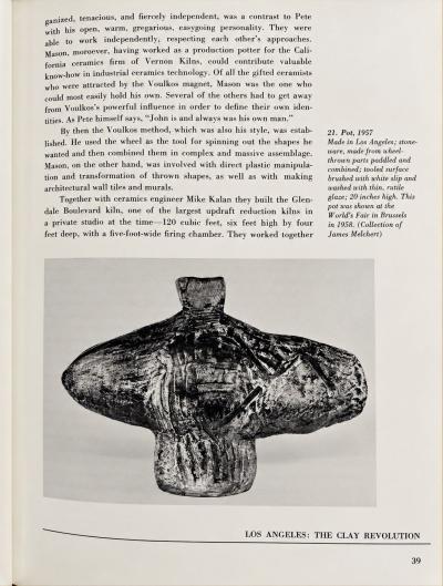 Peter Voulkos Peter Voulkos Important Vase 1957