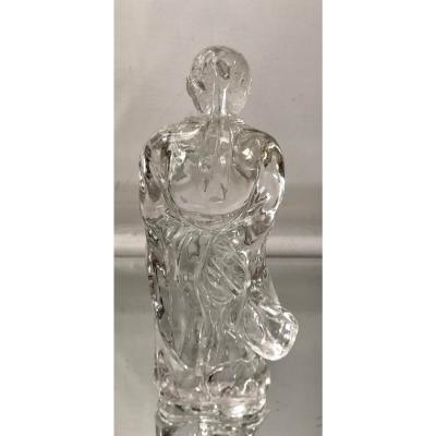 Petit Antique Chinese Rock Crystal Sculpture of a Scholar