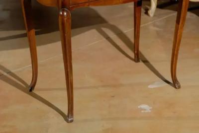 Petite French Louis XV Style Walnut Slant Front Desk Stamped circa 1810